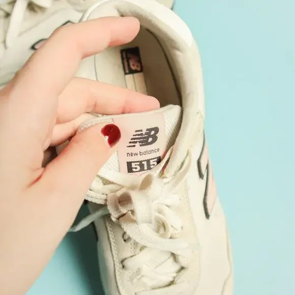 New Balance 515 Knit Pink Cream Sneakers Size 11 Retro Athlethic Y2K - Picture 3 of 8